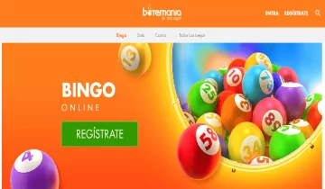 Interfaz de Botemania Bingo